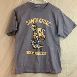 Santa Cruz Skateboards Gray Short Sleeve Tee